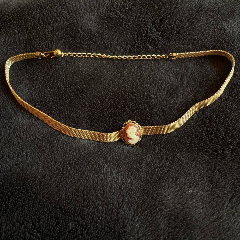 Vintage Victorian Chain Link Choker Necklace